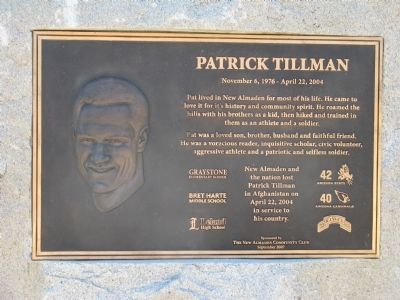 Patrick Tillman Marker. Click for full size. Patrick Tillman Marker image. Click for full size.