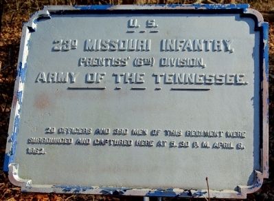 23rd Missouri Infantry Marker image. Click for full size.