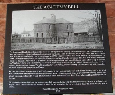 The Academy Bell Marker image. Click for full size.