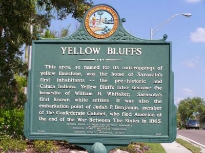 Yellow Bluffs Marker. Click for full size. Yellow Bluffs Marker image. Click for full size.