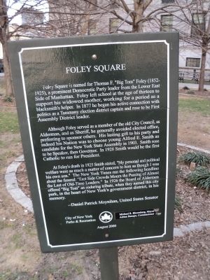 Foley Square Marker image. Click for full size.