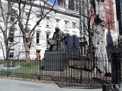 Horace Greeley Marker. Click for full size. Horace Greeley Marker image. Click for full size.