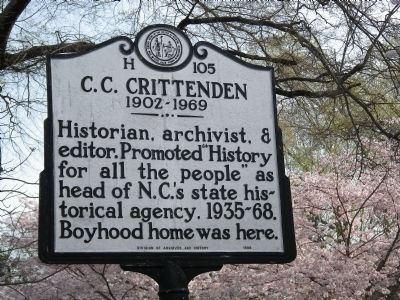 C. C. Crittenden Marker. Click for full size. C. C. Crittenden Marker image. Click for full size.