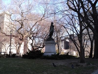 Monument in Union Square Park image. Click for full size.
