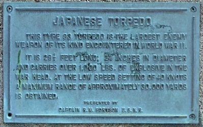 Japanese Torpedo Marker image. Click for full size.