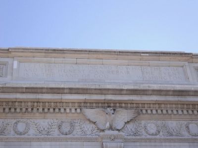 Washington Arch Inscription image. Click for full size.