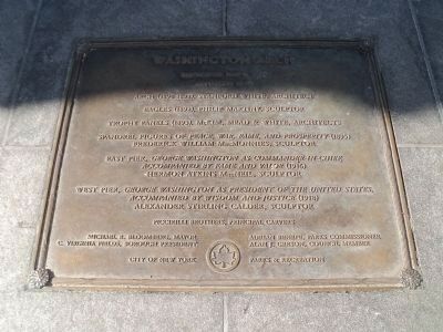 Washington Arch Lower Marker image. Click for full size.