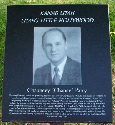 Chauncey "Chance" Parry Marker image. Click for full size.