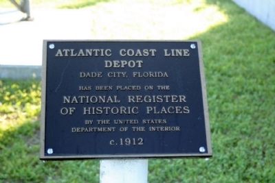 Atlantic Coast Line Depot Marker. Click for full size. Atlantic Coast Line Depot Marker image. Click for full size.