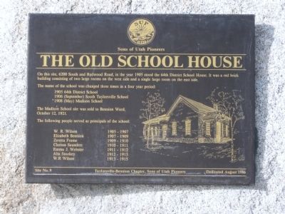 The Old School House Marker image. Click for full size.