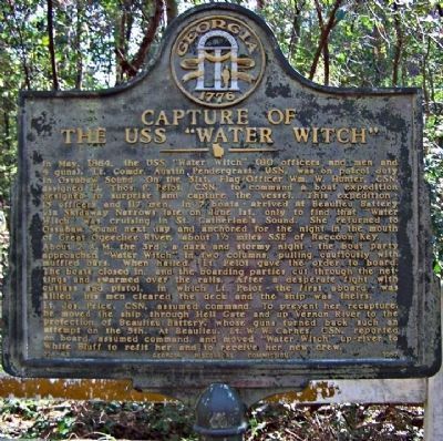 Capture of the USS "Water Witch" Marker image. Click for full size.