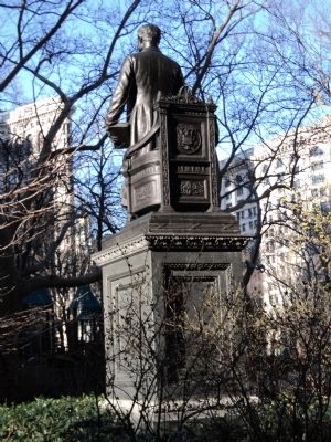 Rear of Chester Alan Arthur Monument image. Click for full size.