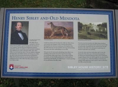 Henry Sibley and Old Mendota Marker image. Click for full size.