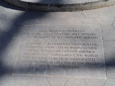 Alexander Lyman Holley Marker. Click for full size. Alexander Lyman Holley Marker image. Click for full size.