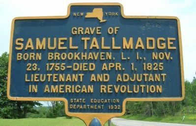 Samuel Tallmadge Grave Site Marker image. Click for more information.