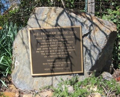 H. C. Farnham House 1855 Marker. Click for full size. H. C. Farnham House 1855 Marker image. Click for full size.