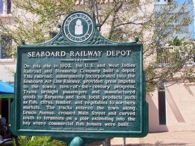 Seaboard Railway Depot Marker image. Click for full size.
