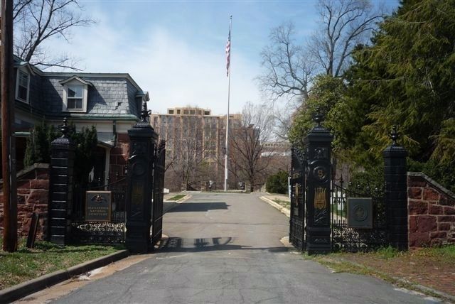 The entrance to Alexandria National Cemetery off Wilkes Street image. Click for full size.