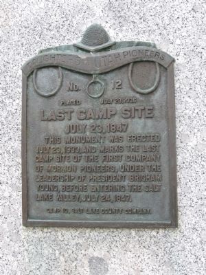 Last Camp Site Marker. Click for full size. Last Camp Site Marker image. Click for full size.