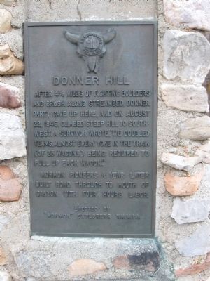 Donner Hill Marker image. Click for full size.