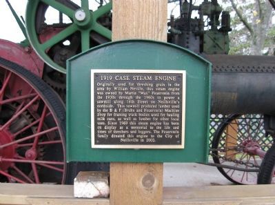 1919 Case Steam Engine Marker. Click for full size. 1919 Case Steam Engine Marker image. Click for full size.