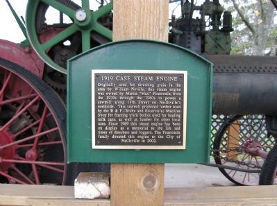 1919 Case Steam Engine Marker image. Click for full size.