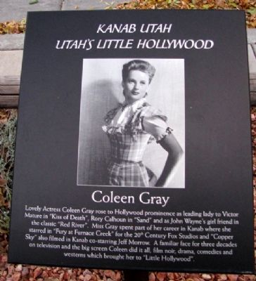 Coleen Gray Marker image. Click for full size.