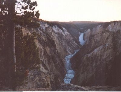 The Grand Canyon of the Yellowstone. image. Click for full size.