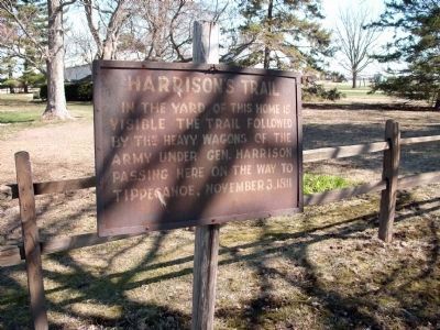 Harrison's Trail Marker. Click for full size. Harrison's Trail Marker image. Click for full size.