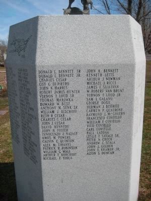 Fairview Cemetery Veterans Monument - Panel 5 image. Click for full size.