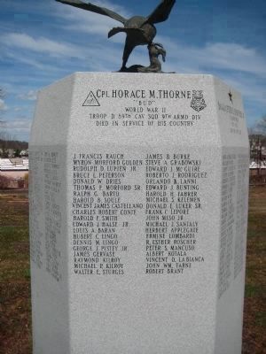 Fairview Cemetery Veterans Monument - Panel 4 image. Click for full size.