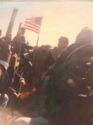 USCTs preparing to attack. Click for full size. USCTs preparing to attack image. Click for full size.