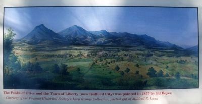 The Peaks of Otter and the Town of Liberty image. Click for full size.