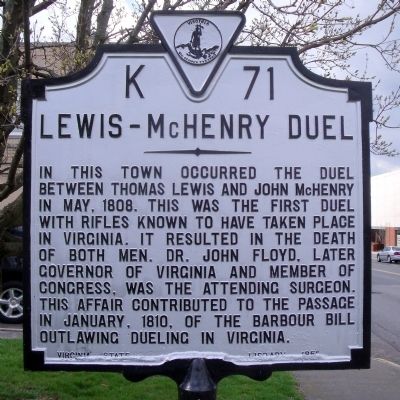 Lewis-McHenry Duel Marker image. Click for full size.