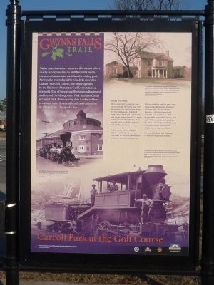 Carroll Park at the Golf Course Marker. Click for full size. Carroll Park at the Golf Course Marker image. Click for full size.
