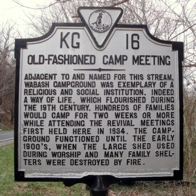 Old-Fashioned Camp Meeting Marker image. Click for full size.