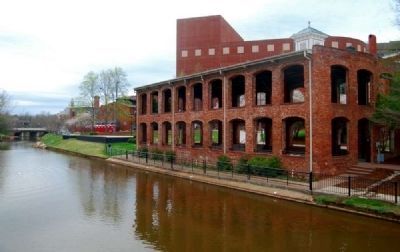 Wyche Pavilion <br>Looking West Along the Reedy River. Click for full size. Wyche Pavilion <br>Looking West Along the Reedy River image. Click for full size.