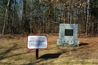 Jackson's Brigade Marker. Click for full size. Jackson's Brigade Marker image. Click for full size.