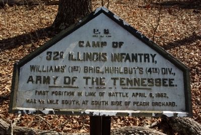 Camp of 32nd Illinois Infantry Marker image. Click for full size.