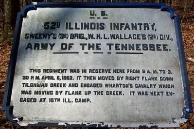 52nd Illinois Infantry Marker image. Click for full size.