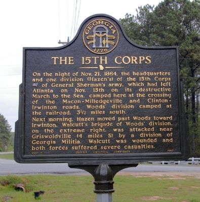 The 15th Corps Marker image. Click for full size.