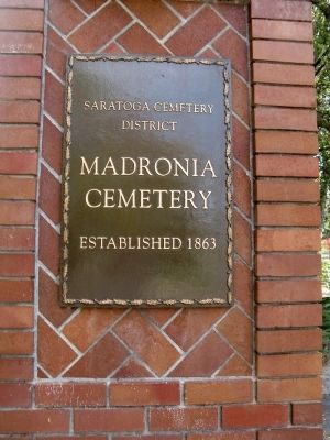 History of Madronia Cemetery. Click for full size. History of Madronia Cemetery image. Click for full size.