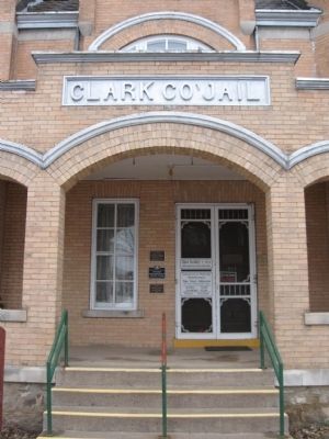1897 Clark County Jail and Markers. Click for full size. 1897 Clark County Jail and Markers image. Click for full size.