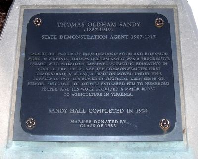 Thomas Oldham Sandy Marker image. Click for full size.