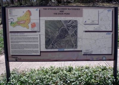 The Stroubles Creek Watershed and the Duck Pond Panel. Click for full size. The Stroubles Creek Watershed and the Duck Pond Panel image. Click for full size.
