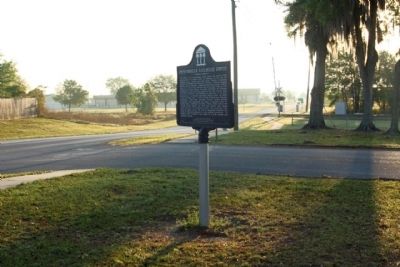 Zephyrhills Railroad Depot Marker seen looking east along South Avenue image. Click for full size.