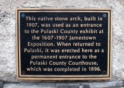 Pulaski County Courthouse Marker. Click for full size. Pulaski County Courthouse Marker image. Click for full size.