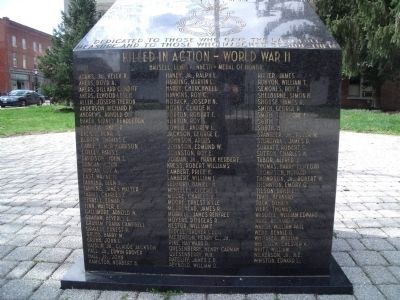 Killed in Action - World War II. Click for full size. Killed in Action - World War II image. Click for full size.