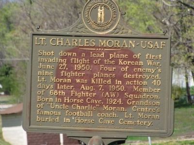 Lt. Charles Moran - USAF Marker image. Click for full size.