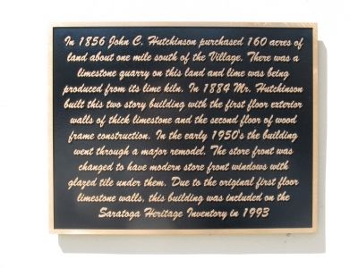 John C. Hutchinson Building Marker. Click for full size. John C. Hutchinson Building Marker image. Click for full size.